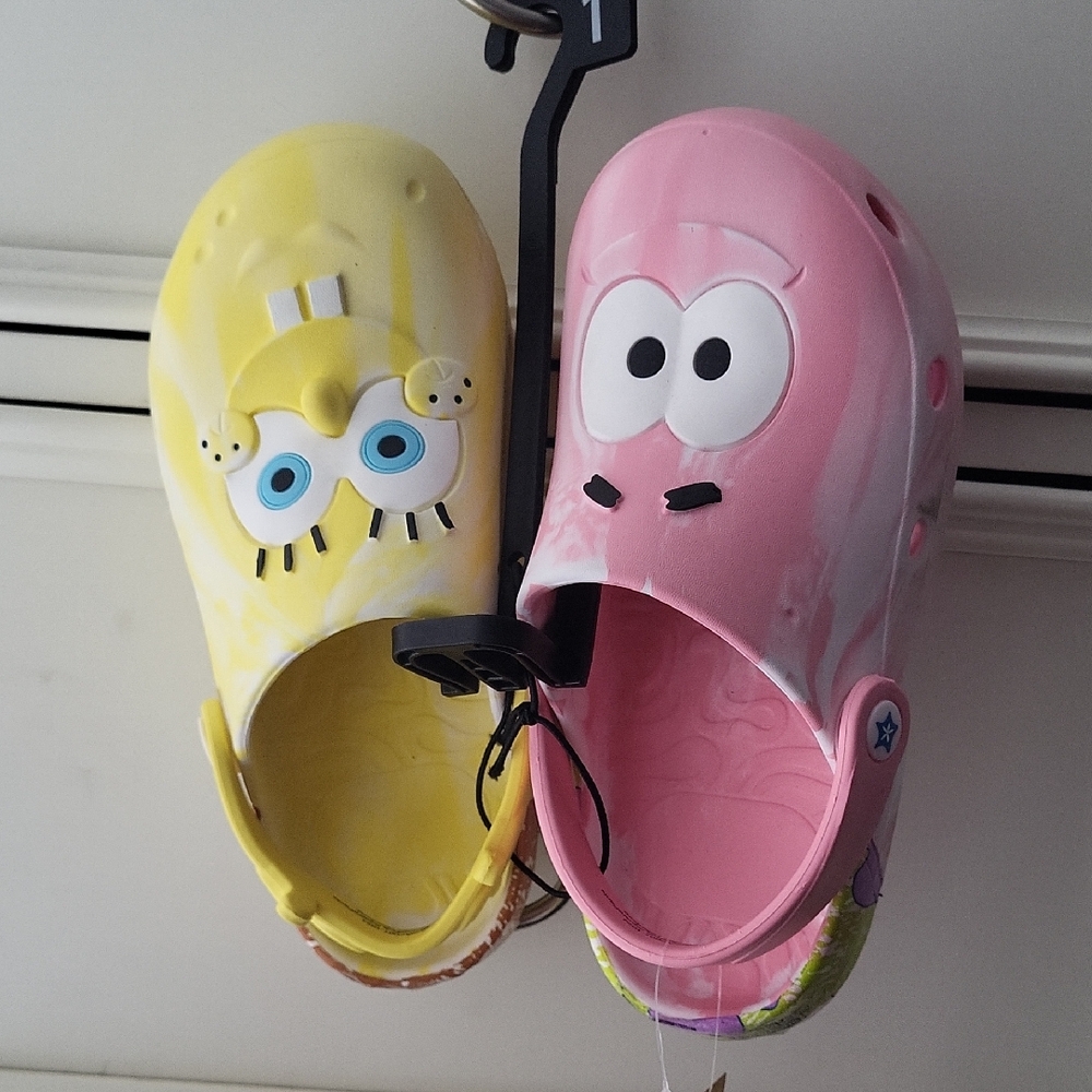 Nickelodeon SpongeBob and Patrick Kids Slip on - Yellow and Pink Unisex Size 1